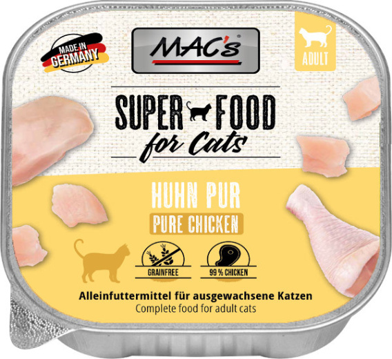 MAC's Cat Superfood kurczak tacka 100g Koci sklep zoologiczny